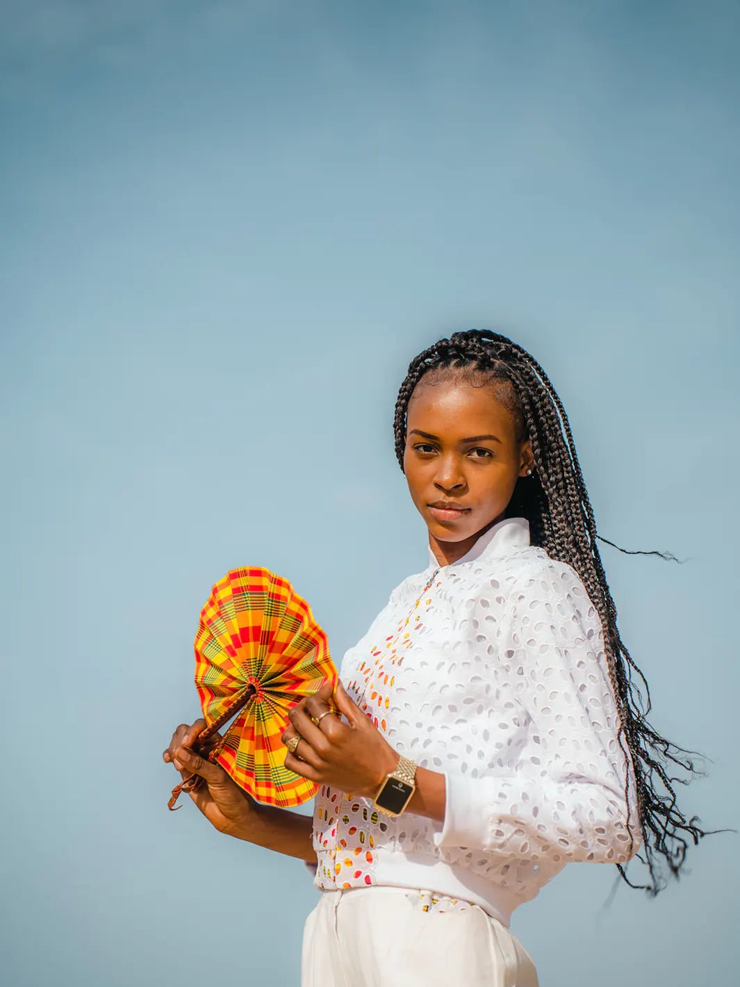 Éventail madras traditionnel - Matikaa
